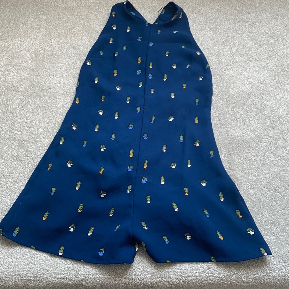 Zara Trafaluc cactus print romper